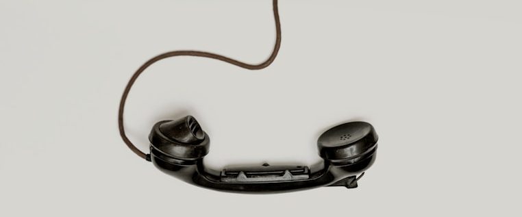 Vertrauenshunde - ein Retro-Telefonhörer mit Kabel